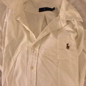 Long sleeve Ralph Lauren button down shirt.